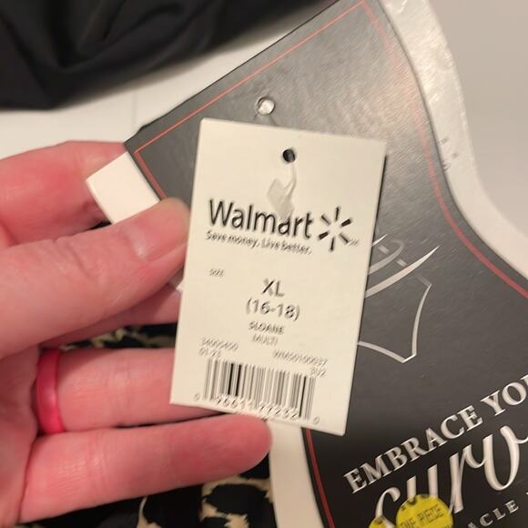 Embrace Your Curves By Miracle Brands Leopard Print One Piece Swim Suit XL NWT - Picture 3 of 5